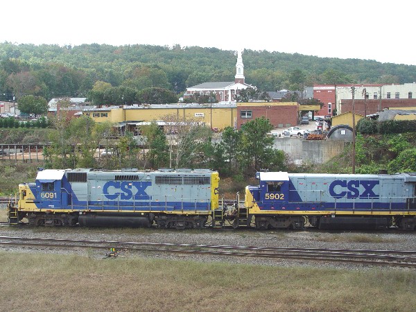 CSX 6061 and CSX 5907 staged and ready for yard service